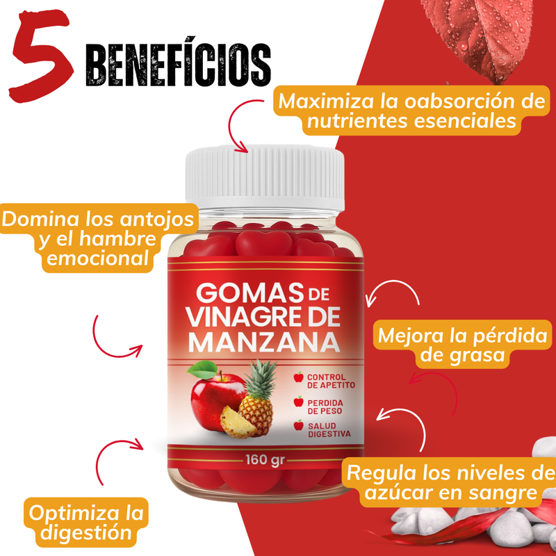 GOMAS DE VINAGRE DE MANZANA
